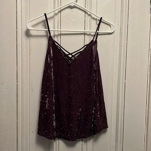 Small AE velvet top